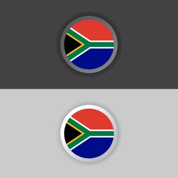 Illustration of South Africa flag Template vector