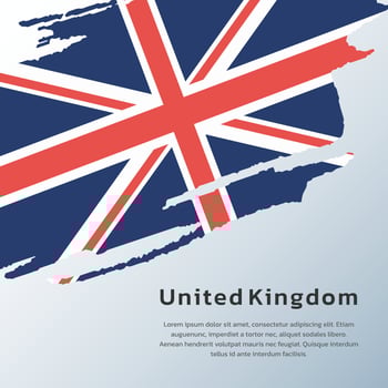 Illustration of United Kingdom flag Template vector