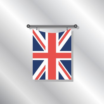 Illustration of United Kingdom flag Template vector
