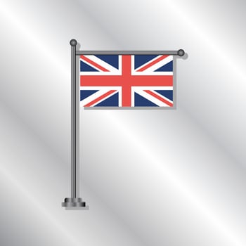 Illustration of United Kingdom flag Template vector