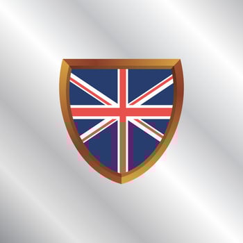Illustration of United Kingdom flag Template vector