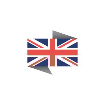 Illustration of United Kingdom flag Template vector