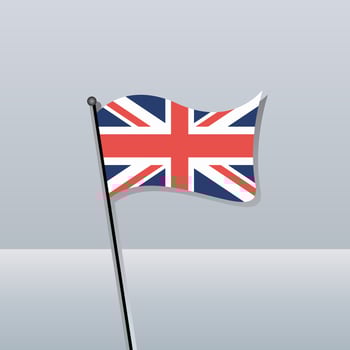 Illustration of United Kingdom flag Template vector