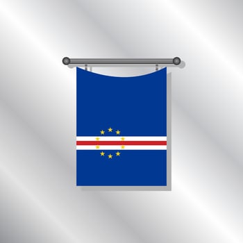 Illustration of Cape Verde flag Template vector