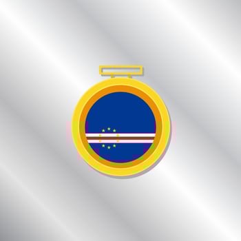 Illustration of Cape Verde flag Template vector