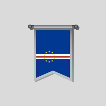 Illustration of Cape Verde flag Template vector