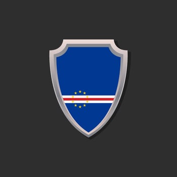 Illustration of Cape Verde flag Template vector