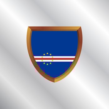 Illustration of Cape Verde flag Template vector