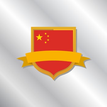 Illustration of China flag Template vector