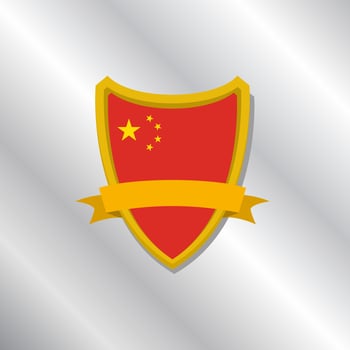 Illustration of China flag Template vector