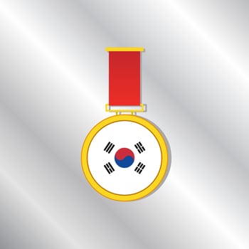 Illustration of South Korea flag Template vector