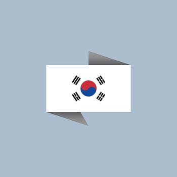 Illustration of South Korea flag Template vector