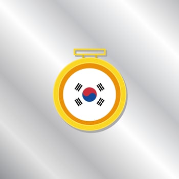 Illustration of South Korea flag Template vector
