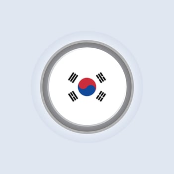 Illustration of South Korea flag Template vector