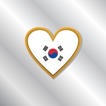 Illustration of South Korea flag Template vector