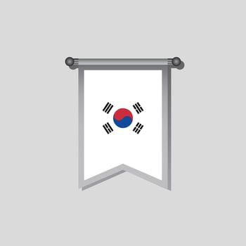 Illustration of South Korea flag Template vector