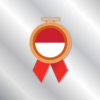 Illustration of Indonesia flag Template vector
