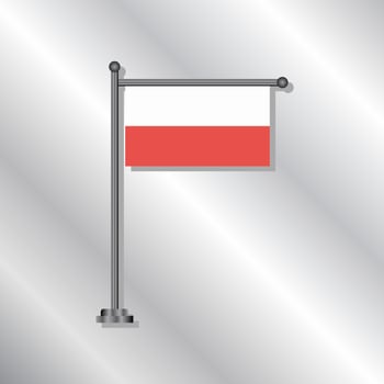 Illustration of Poland flag Template vector