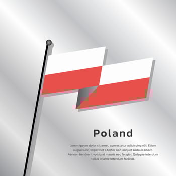 Illustration of Poland flag Template vector