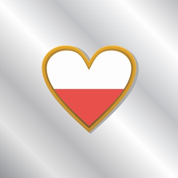 Illustration of Poland flag Template vector