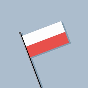 Illustration of Poland flag Template vector