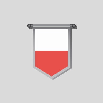 Illustration of Poland flag Template vector