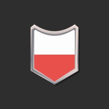 Illustration of Poland flag Template vector