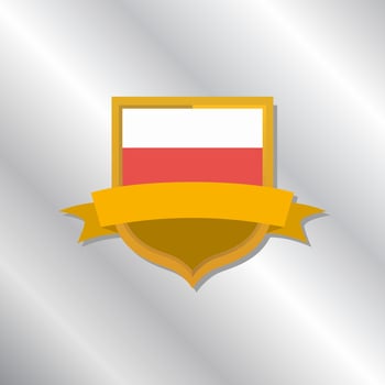 Illustration of Poland flag Template vector