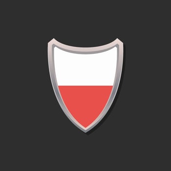 Illustration of Poland flag Template vector