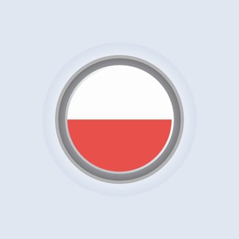 Illustration of Poland flag Template vector
