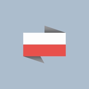 Illustration of Poland flag Template vector