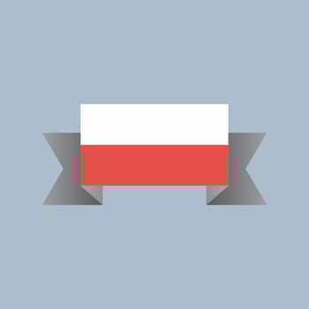 Illustration of Poland flag Template vector