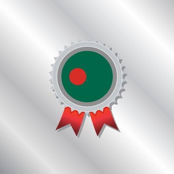 Illustration of Bangladesh flag Template vector