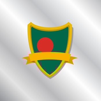 Illustration of Bangladesh flag Template vector