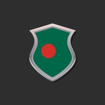 Illustration of Bangladesh flag Template vector