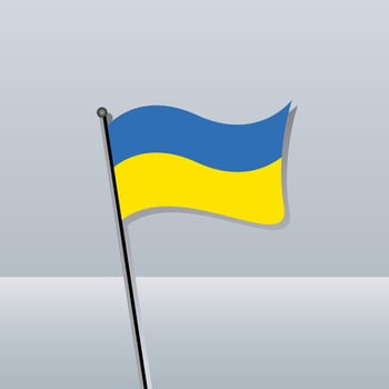 Illustration of Ukraine flag Template vector