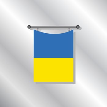 Illustration of Ukraine flag Template vector