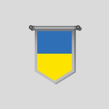 Illustration of Ukraine flag Template vector