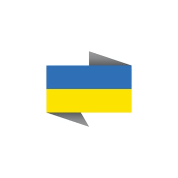 Illustration of Ukraine flag Template vector