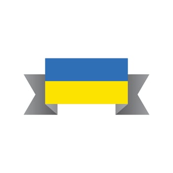 Illustration of Ukraine flag Template vector