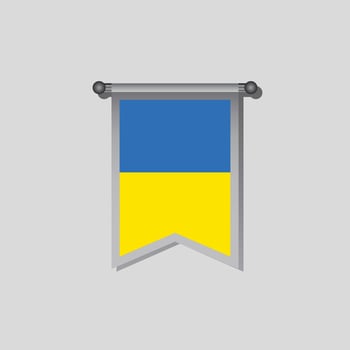Illustration of Ukraine flag Template vector