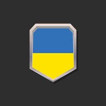 Illustration of Ukraine flag Template vector