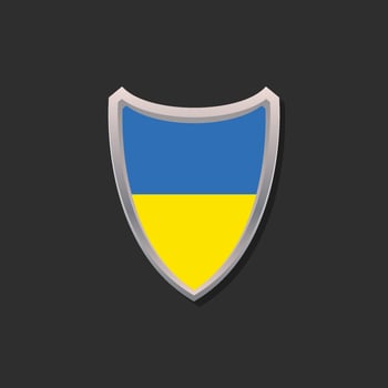 Illustration of Ukraine flag Template vector
