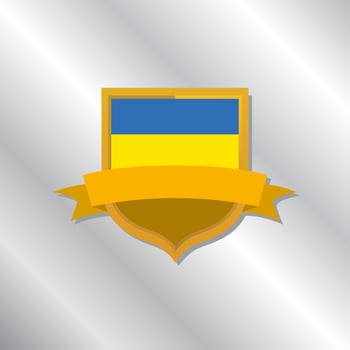 Illustration of Ukraine flag Template vector