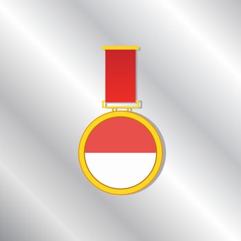 Illustration of Monaco flag Template vector