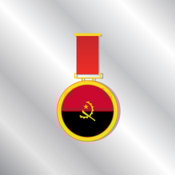 Illustration of Angola flag Template vector