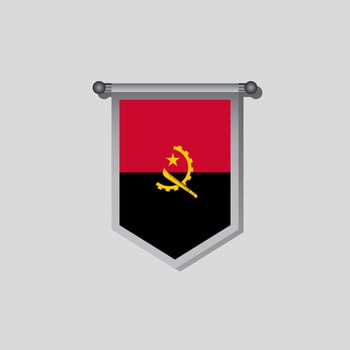 Illustration of Angola flag Template vector