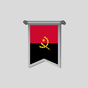 Illustration of Angola flag Template vector