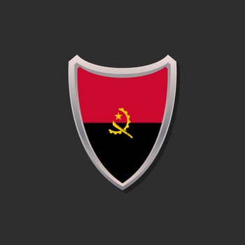 Illustration of Angola flag Template vector