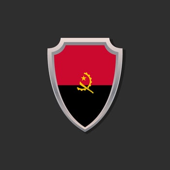 Illustration of Angola flag Template vector